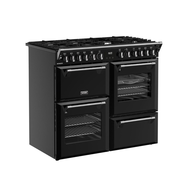 Stoves Richmond 100cm Dual Fuel Range Cooker - Black