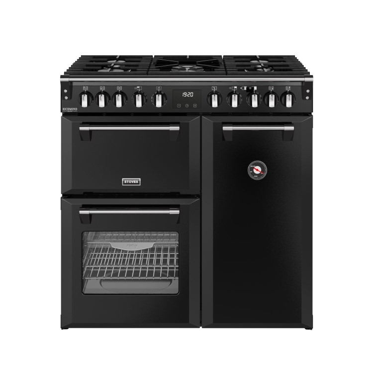 Stoves Richmond DX 90cm Dual Fuel Range Cooker - Black