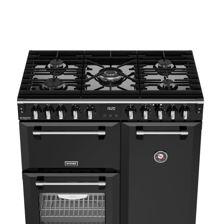 Stoves Richmond DX 90cm Dual Fuel Range Cooker - Black