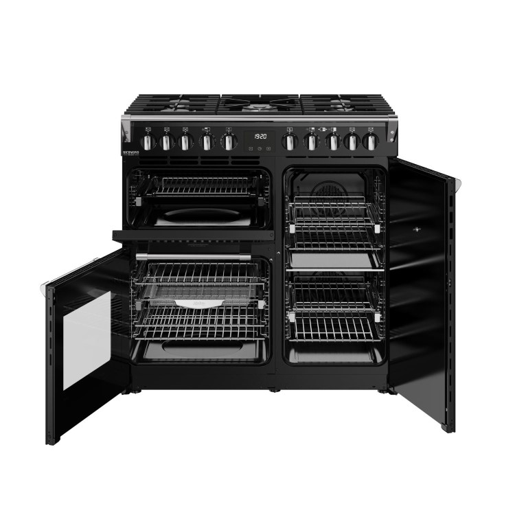 Stoves Richmond DX 90cm Dual Fuel Range Cooker - Black