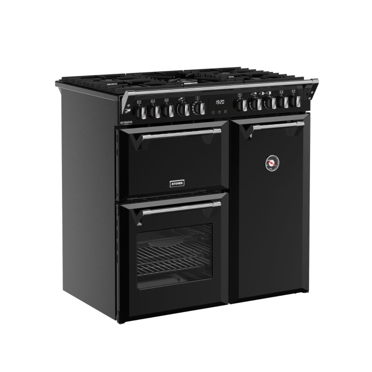 Stoves Richmond DX 90cm Dual Fuel Range Cooker - Black