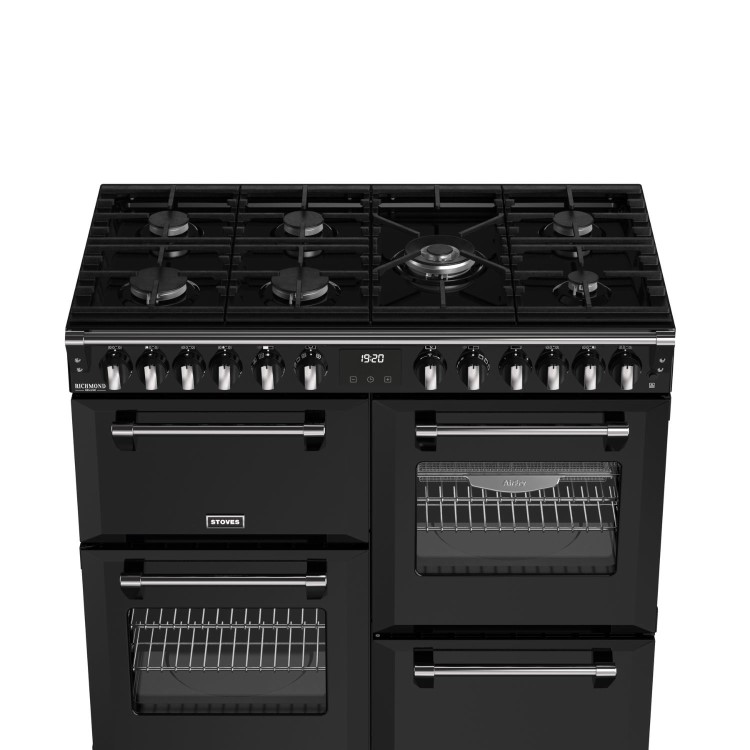 Stoves Richmond DX 100cm Dual Fuel Range Cooker - Black