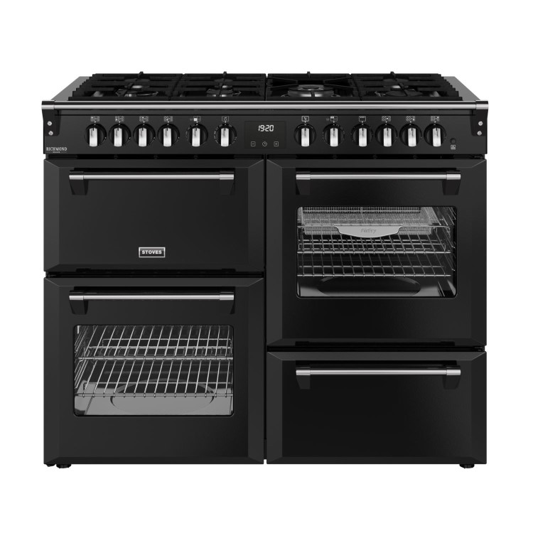 Stoves Richmond DX 110cm Dual Fuel Range Cooker - Black