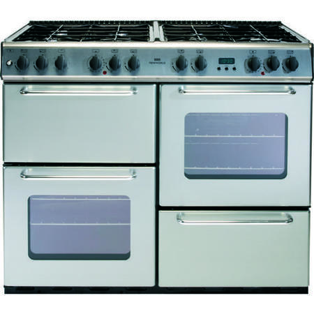 New World 100GT 100cm Gas Range Cooker in Silver