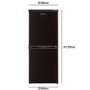 Lec T5039B 50cm Wide Freestanding Fridge Freezer - Black