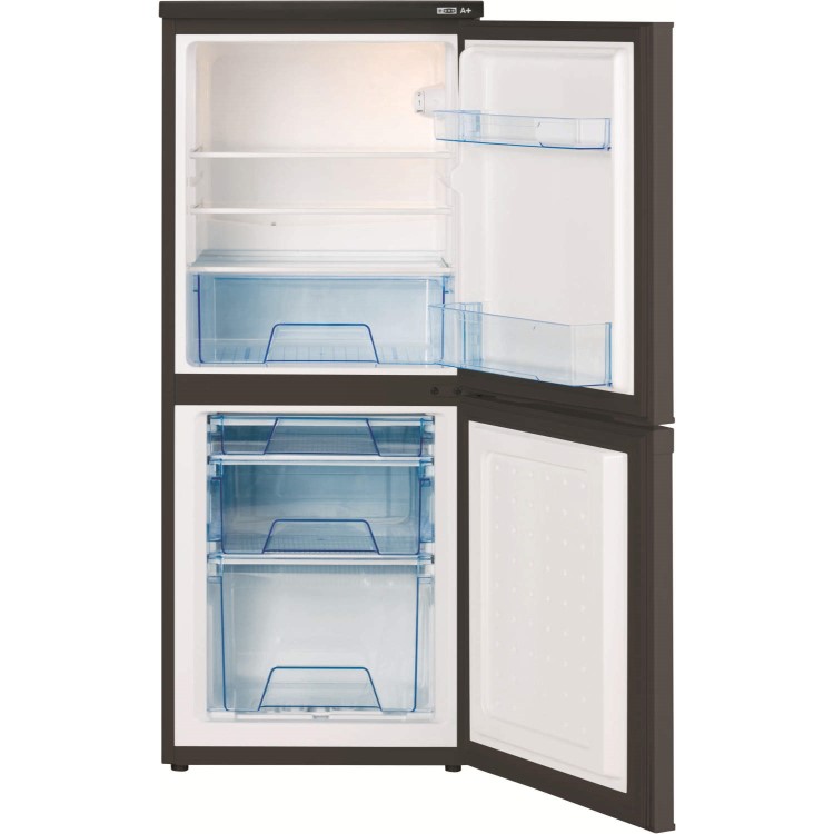 Lec T5039B 50cm Wide Freestanding Fridge Freezer - Black