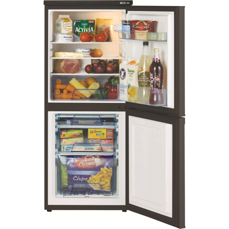 Lec T5039B 50cm Wide Freestanding Fridge Freezer - Black