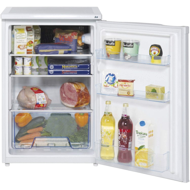 LEC L5511W 55cm Wide Freestanding Under Counter Fridge - White