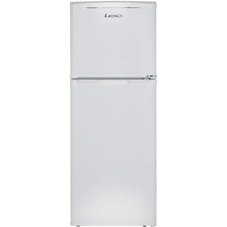 LEC T50122W 30/70 Split Top Mount Freestanding Fridge Freezer  - White