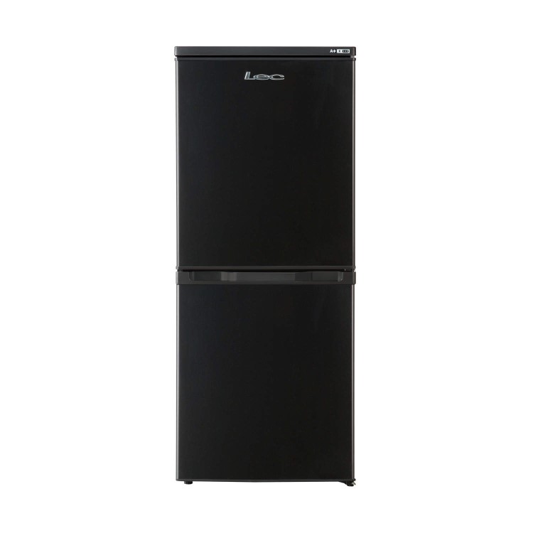 LEC TF55142 55x140cm Frost Free Freestanding Fridge Freezer - Black