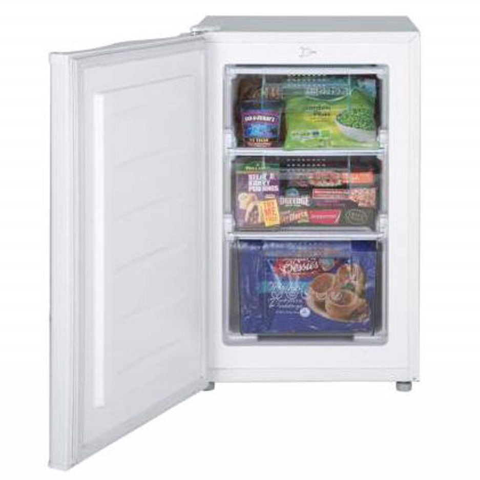 Lec U50263 50cm Wide Freestanding Upright Under Counter Freezer White 444442894 Appliances 8204