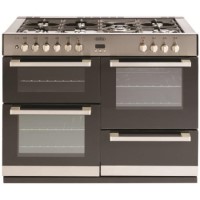 Belling DB4 110DFT 110cm Wide Dual Fuel Range Cooker - Stainless Steel