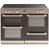 Belling DB4 110E 110cm Wide Electric Range Cooker With Ceramic Hob - Stainless Steel