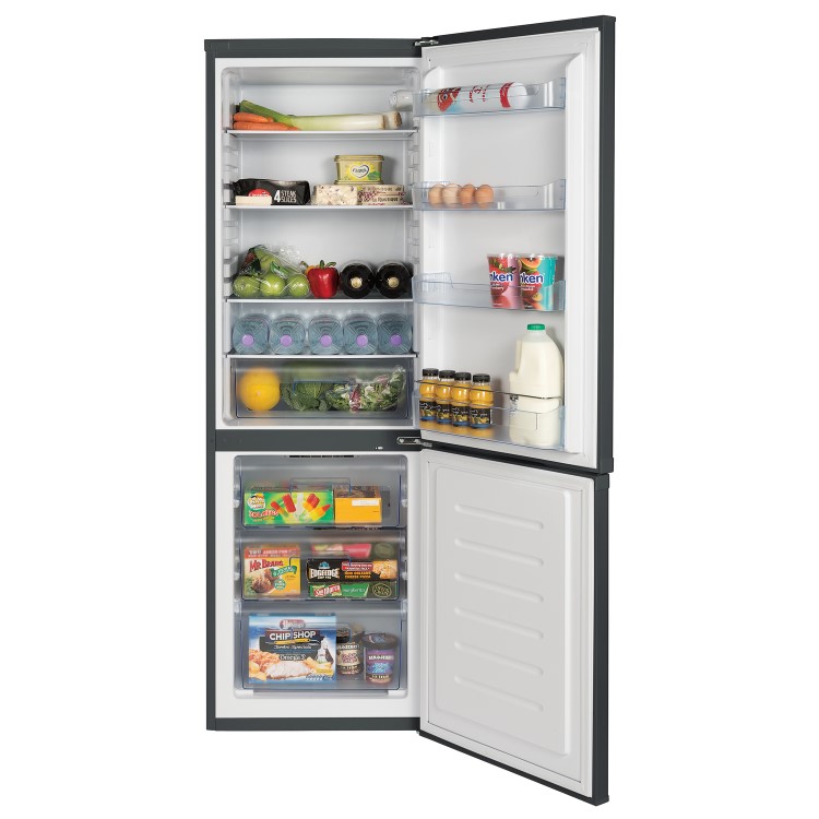 LEC TF60183 183x60cm 295L Frost Free Freestanding Fridge Freezer Anthracite