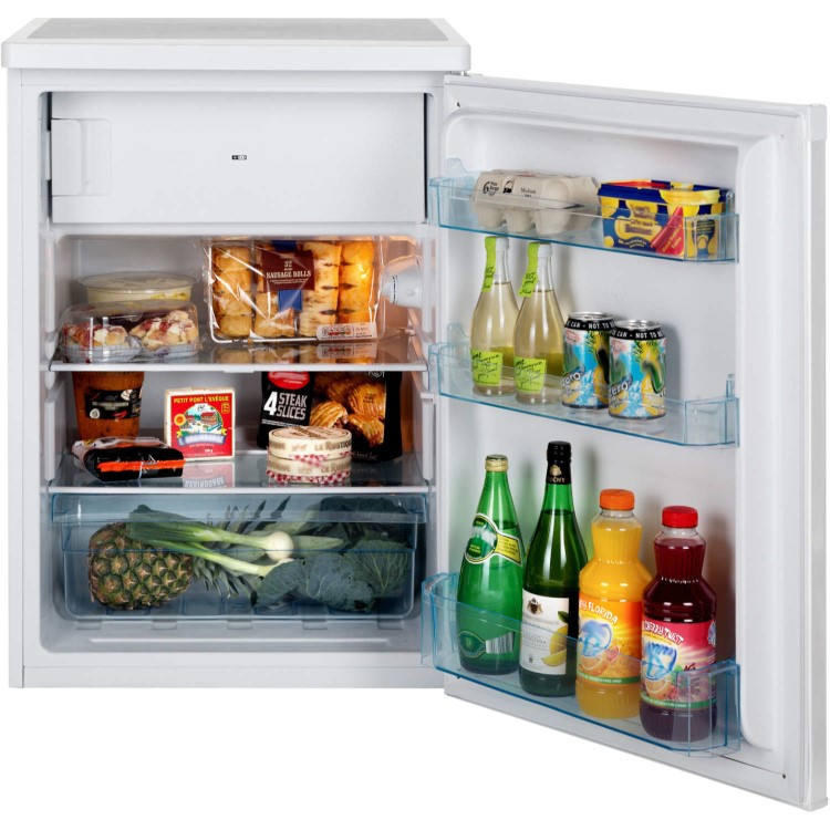 LEC R6014 60cm Wide Freestanding Under Counter Fridge - White