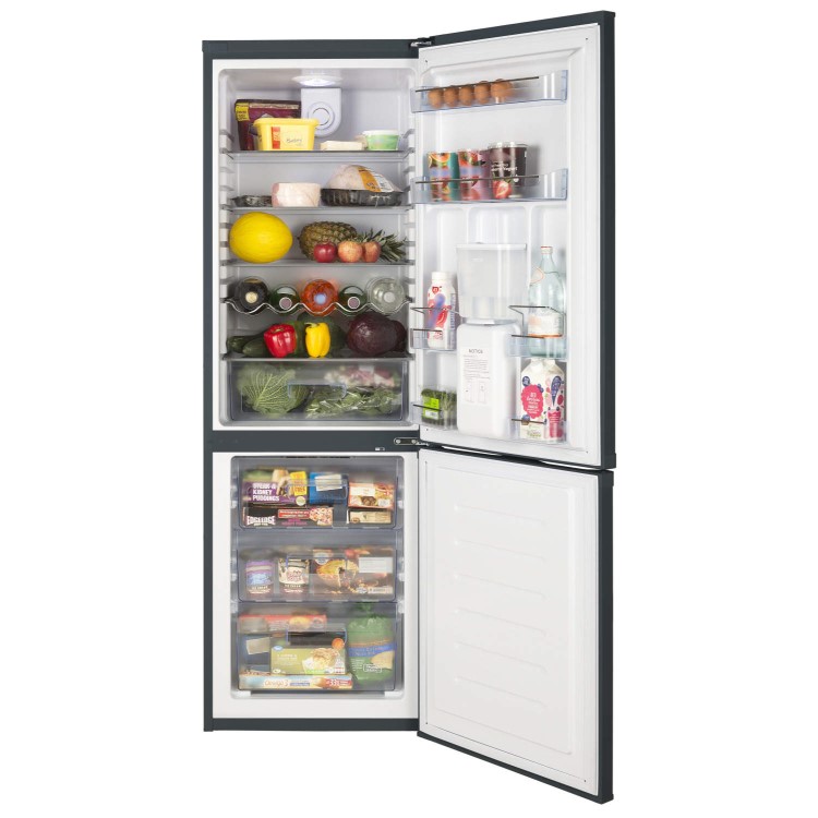 LEC TF60185WTD 60cm Wide Frost Free Fridge Freezer With Water Dispenser Anthracite