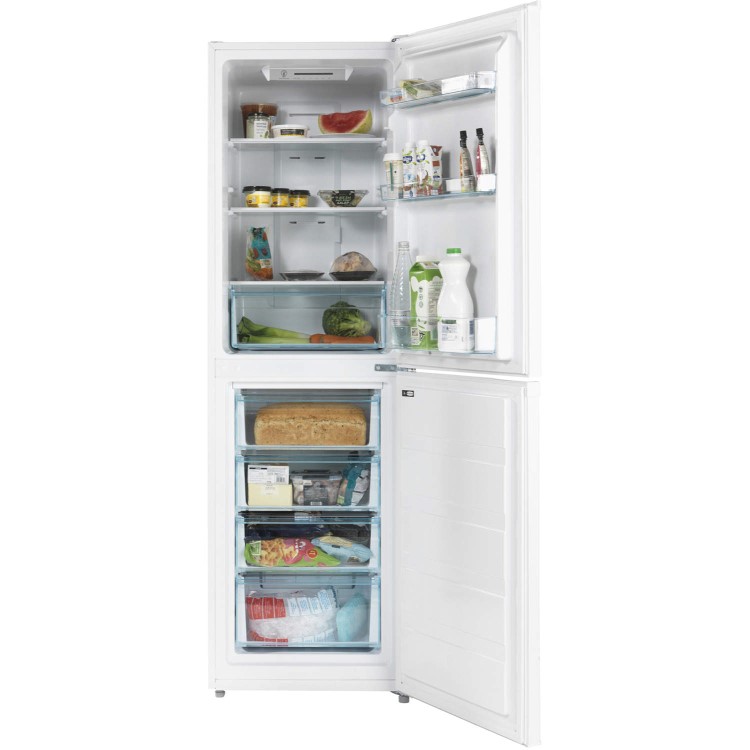 Lec TF55185W Freestanding Frost Free Fridge Freezer - White