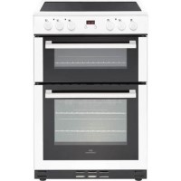 New World 444444027 60cm Electric Double Oven Cooker - White