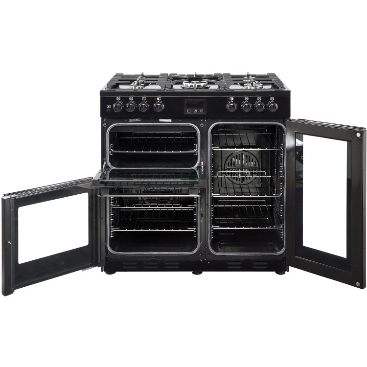 Belling Cookcentre 90DFT 90cm Dual Fuel Range Cooker - Black