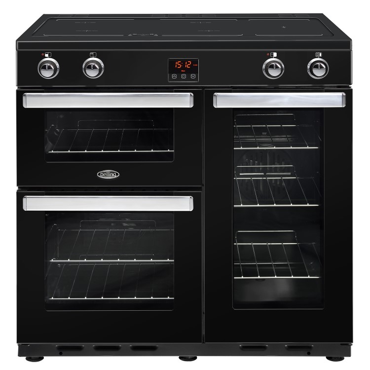 Belling Cookcentre 90Ei 90cm Electric Induction Range Cooker - Black