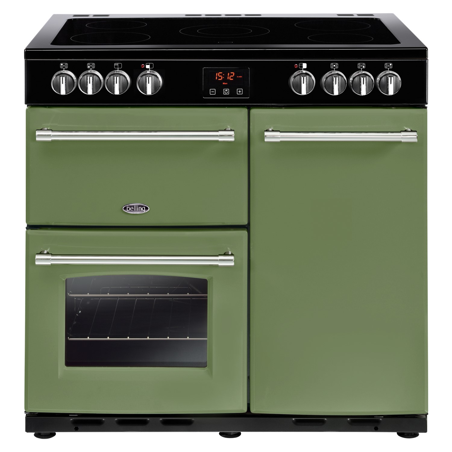Belling Farmhouse 90E 90cm Electric Range Cooker With Ceramic Hob