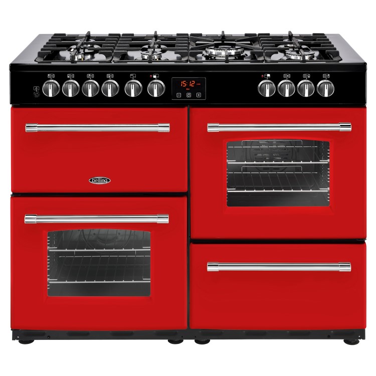 Belling Farmhouse 110DFT 110cm Dual Fuel Range Cooker Hot Jalapeno