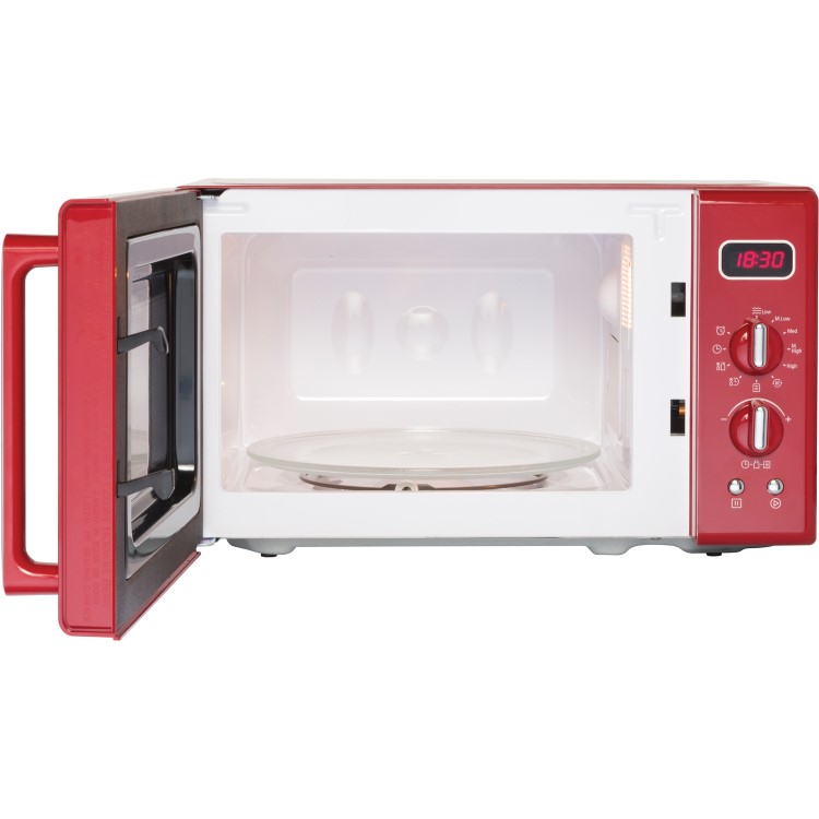 Belling FMR2080S 20L 800W Retro Design Freestanding Microwave in Red