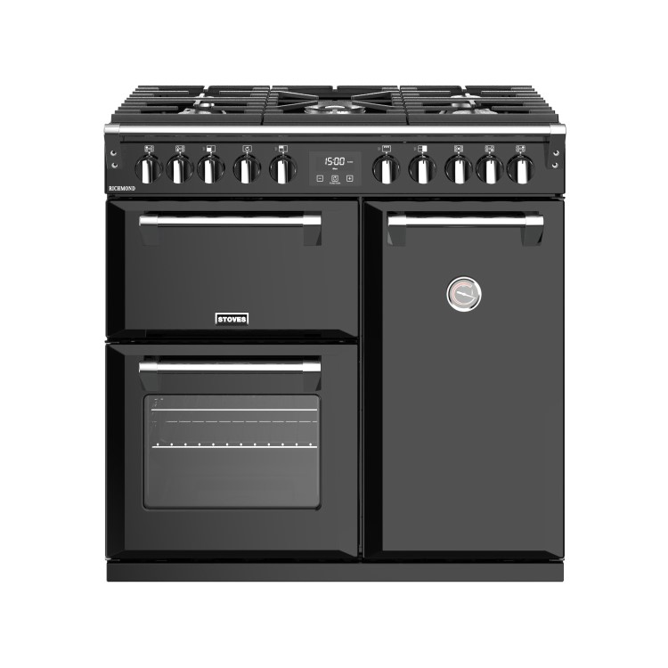 Refurbished Stoves Richmond S900DF 90cm Dual Fuel Range Cooker Black