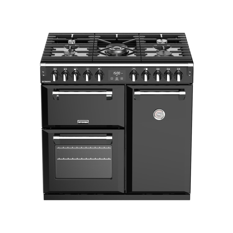 Refurbished Stoves Richmond S900DF 90cm Dual Fuel Range Cooker Black