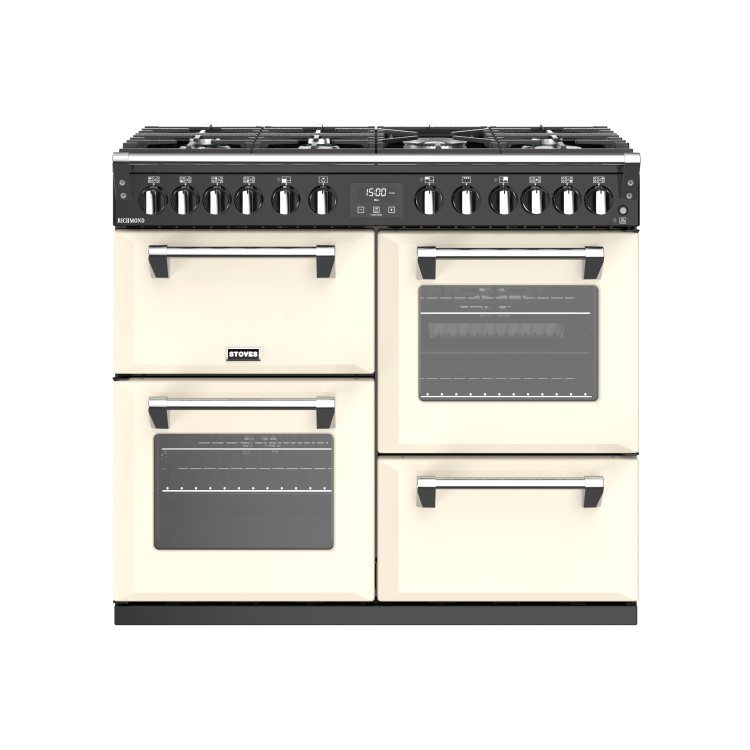 Stoves Richmond S1000DF 100cm Dual Fuel Range Cooker - Cream