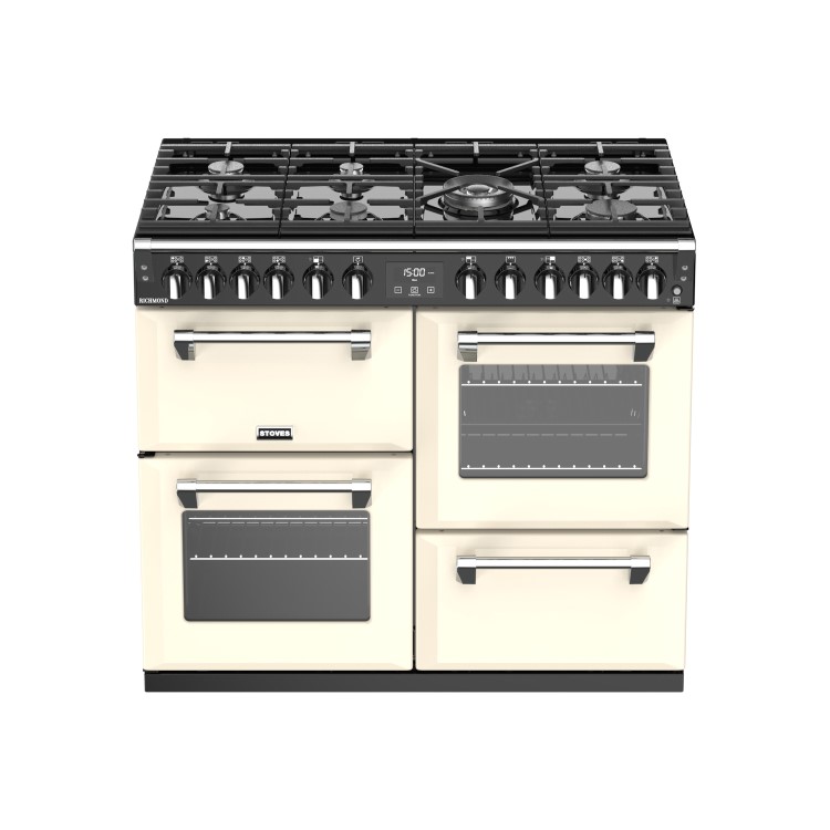 Stoves Richmond S1000DF 100cm Dual Fuel Range Cooker - Cream