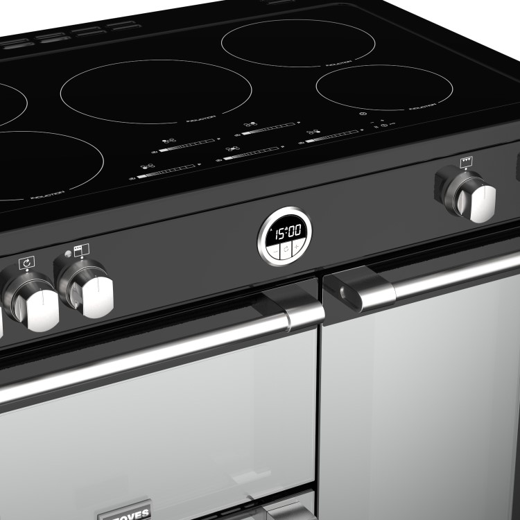 Stoves Sterling S900Ei 90cm Electric Induction Range Cooker - Black