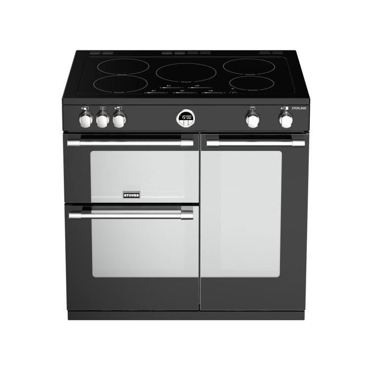 Stoves Sterling S900Ei 90cm Electric Induction Range Cooker - Black