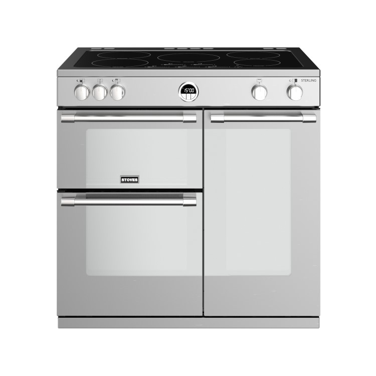 Stoves Sterling S900Ei 90cm Electric Induction Range Cooker - Stainless Steel