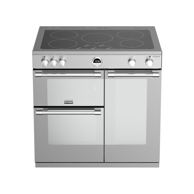 Stoves Sterling S900Ei 90cm Electric Induction Range Cooker - Stainless Steel