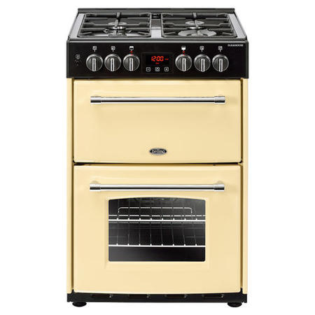 Refurbished Belling Farmhouse 60DF 60cm Dual Fuel Mini Range Cooker Cream