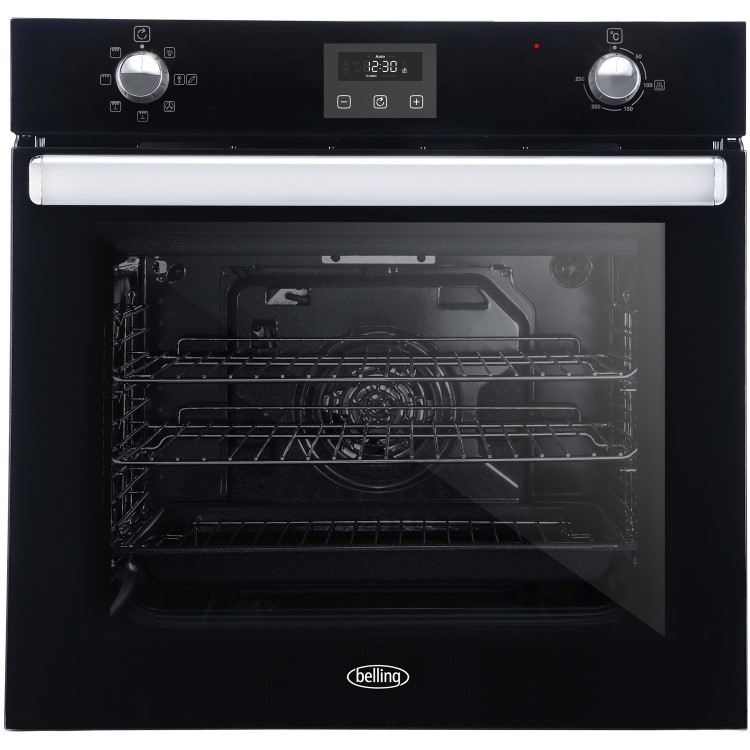 Belling BI602FP 73L Single Fan Oven with Programmable Timer - Black