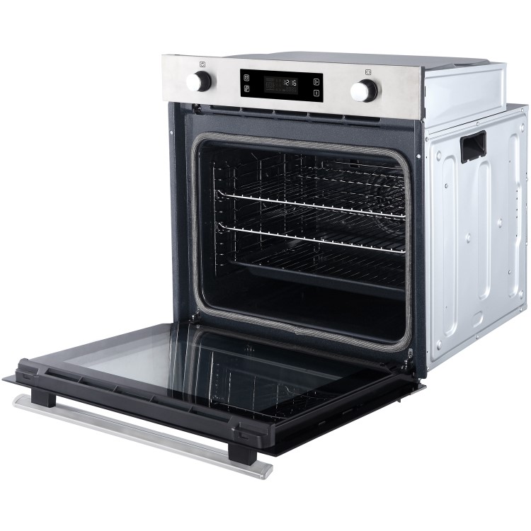 Belling 444444779 BI602MFPY 73L Built-in Multifunction Single Oven With Pyrolytic Cleaning - Stainle