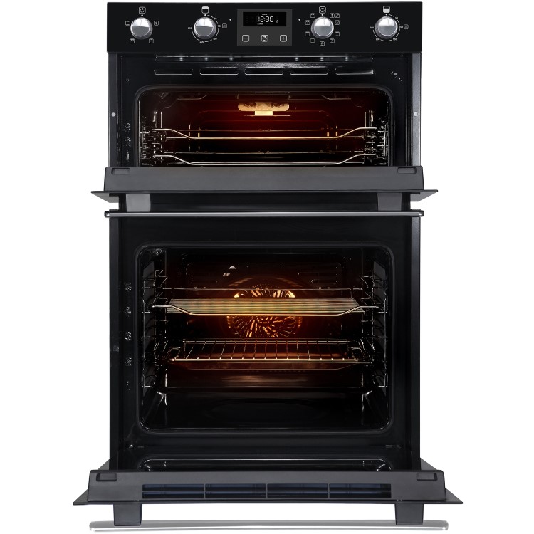 Belling BI902MFCT Built In Double Oven - Black