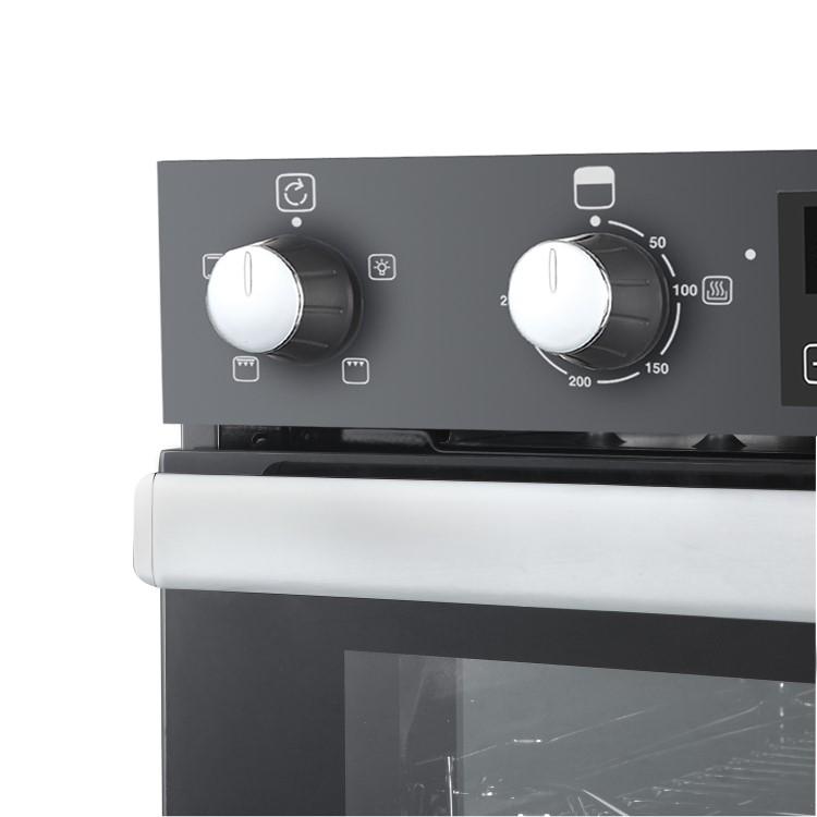 Belling BI902MFCT Built In Double Oven - Black