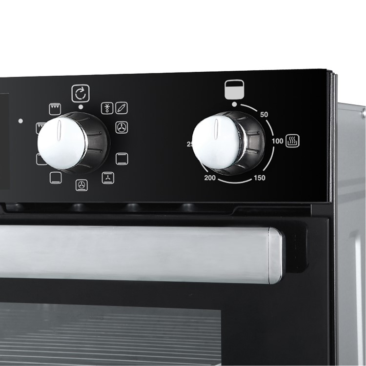 Belling BI902MFCT Built In Double Oven - Black