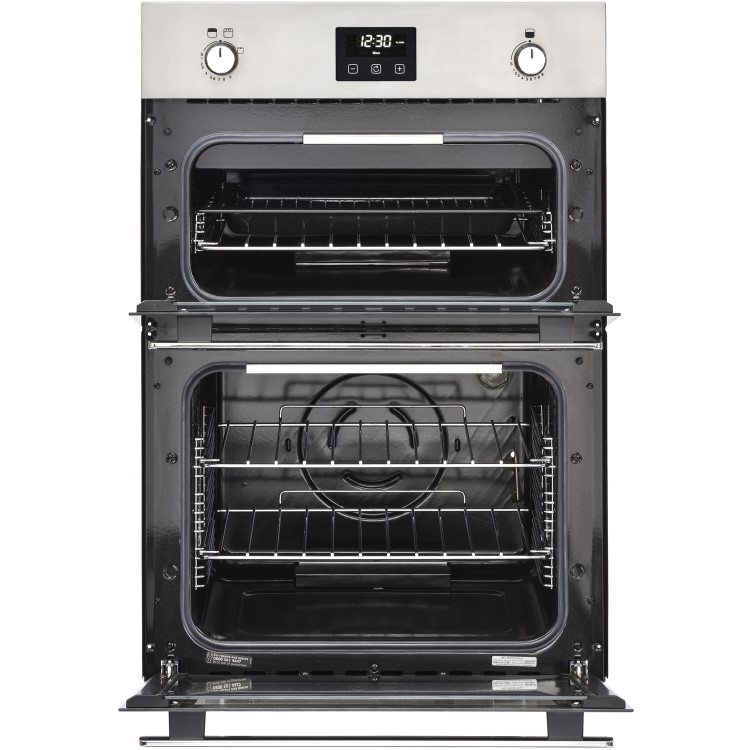 Belling Built In Gas Double Oven - Stainless Steel