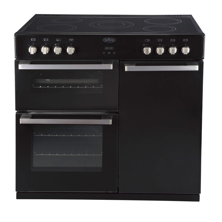 Belling DB4 90E Ceramic 90cm Electric Range Cooker - Black