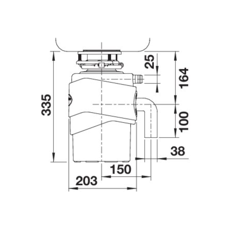 Blanco Medium Food Waste Disposal