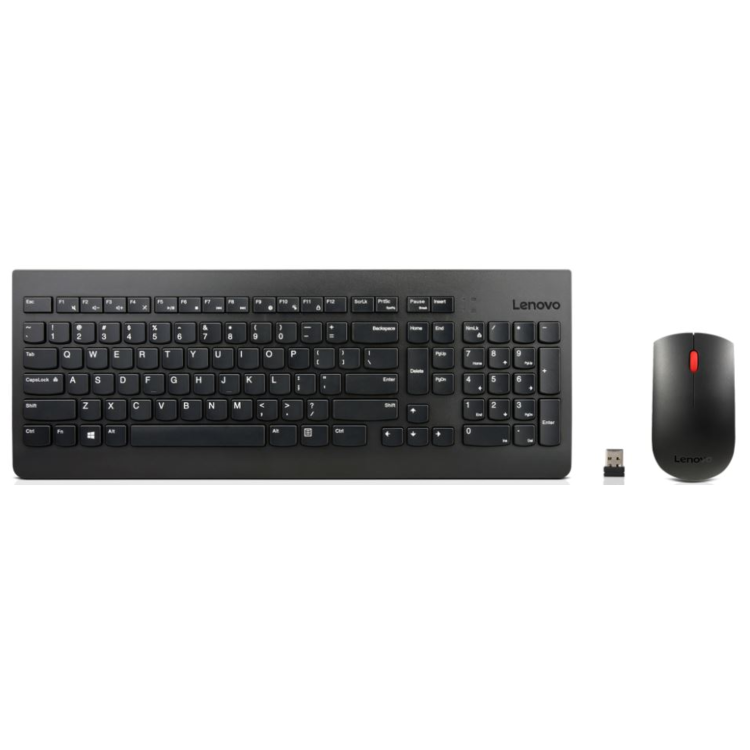 Lenovo Essential Wireless Keyboard and Mouse Combo Black