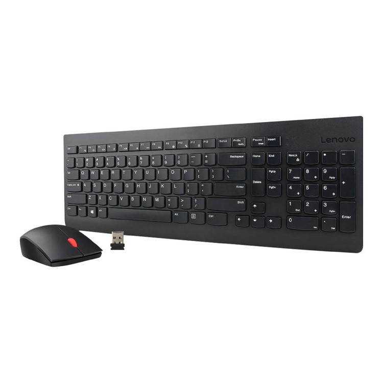 Lenovo Essential Wireless Keyboard and Mouse Combo Black