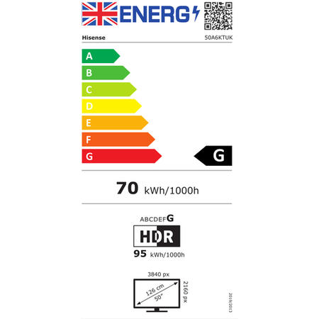 Hisense A6K 50 inch Smart 4K Ultra HD LED TV