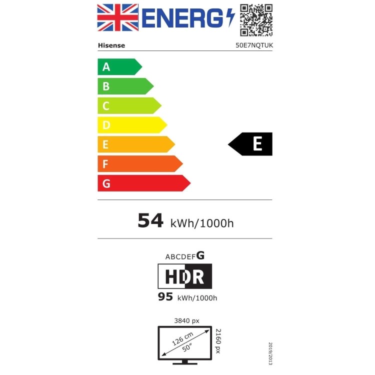 Hisense E7N 50 inch Smart 4K Ultra HD QLED TV