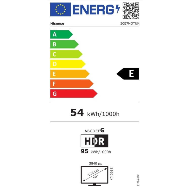 Hisense E7N 50 inch Smart 4K Ultra HD QLED TV