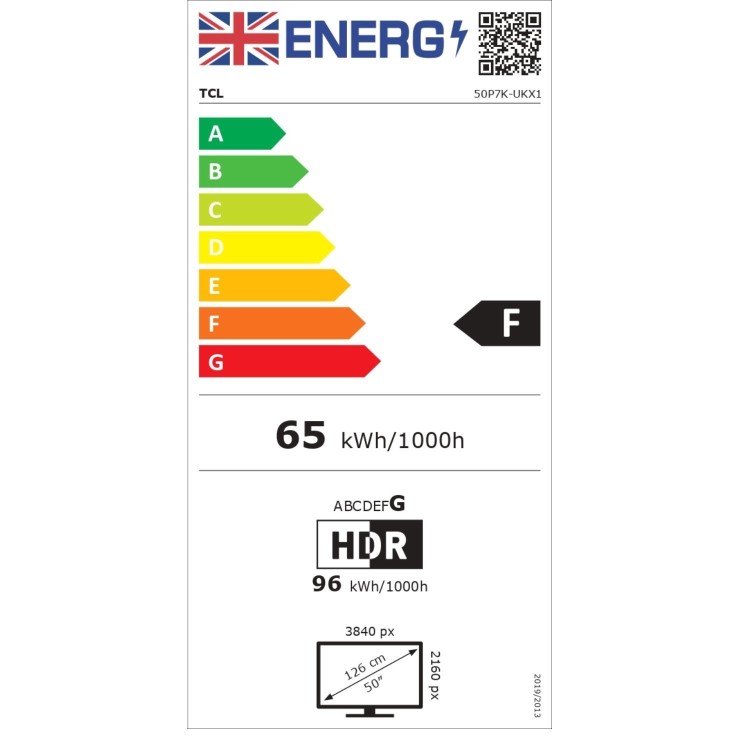 TCL P7K 50 inch 4K QLED HDR Google TV